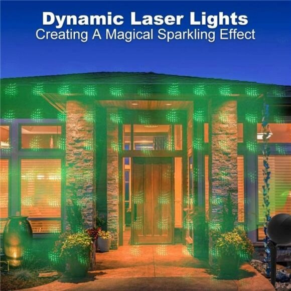 Christmas Lights Projector Laser Light Xmas Spotlight Projectors Yard Decoration - Picture 2 of 6